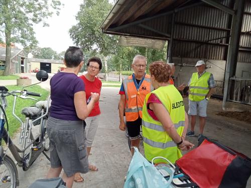 Korte pauze tijdens de tocht van Ria