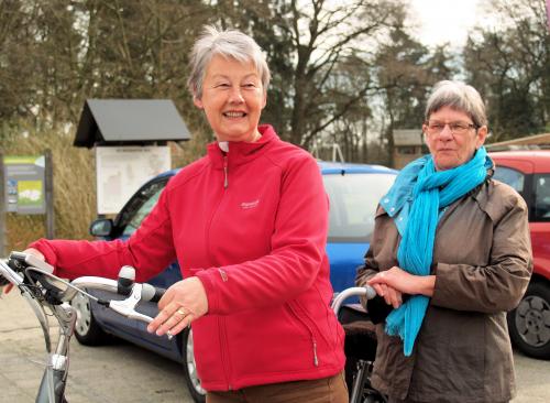 Joke en Kitty voor aanvang van de tocht vanuit Ossendrecht