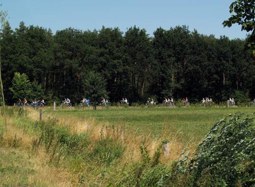 Wat een mooie natuur om in te fietsen. Als dan ook het weer meezit zoals deze dag dan is het echt genieten