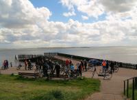 VUDB-stop met uitzicht op de Oosterschelde