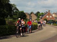 Het Vigeta-peloton tijdens de speciale tocht