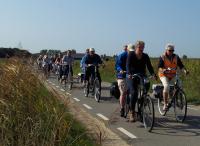 Het Vigetapeloton tijdens de tocht van Eric