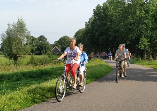 Joke en Kitty tijdens de tocht anGer van Loon